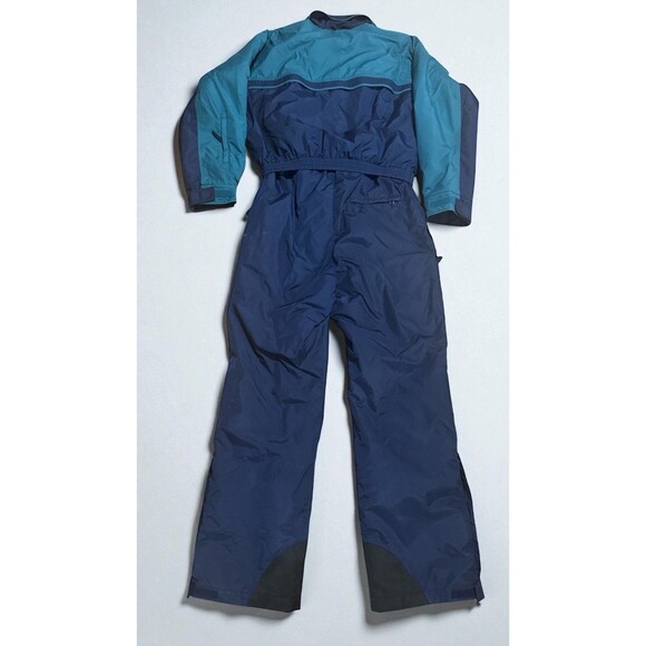 Columbia One Piece Ski Suit Men’s XL Tall Navy Teal Insulated 90s Snowsuit VTG - Picture 3 of 6